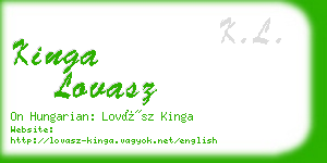 kinga lovasz business card